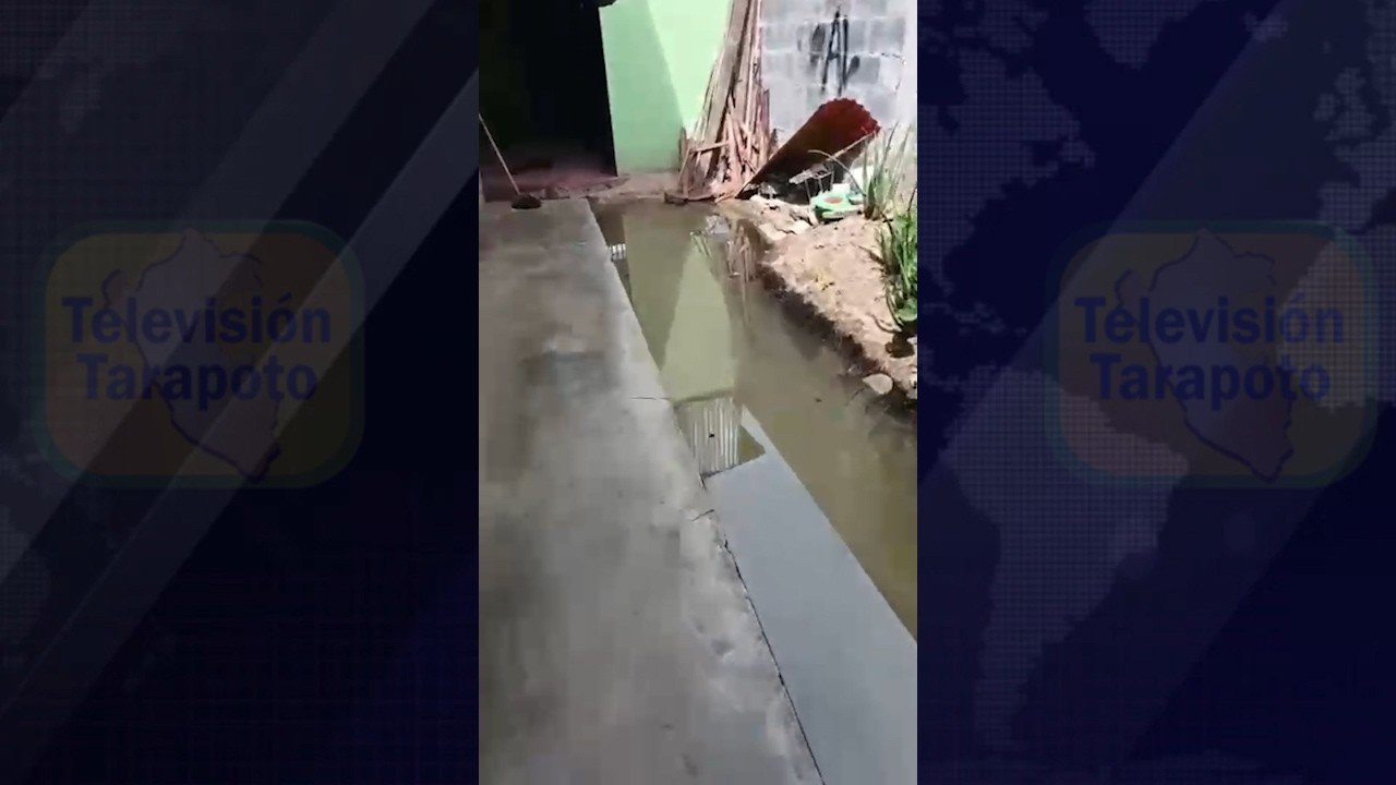 Tarapoto: Vecinos Jr. Ucayali, denuncian inundación de desagüe y exigen solución urgente a EMAPA San Martín - Televisión Tarapoto