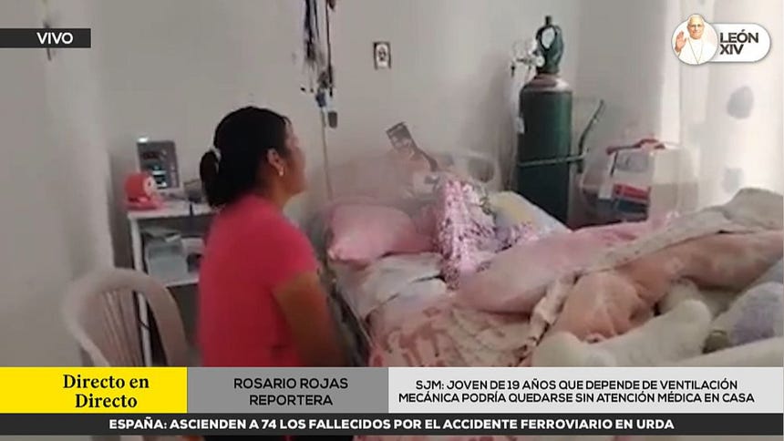 Madre de joven con ventilación mecánica pide ayuda para que su hija pueda continuar su atención en casa