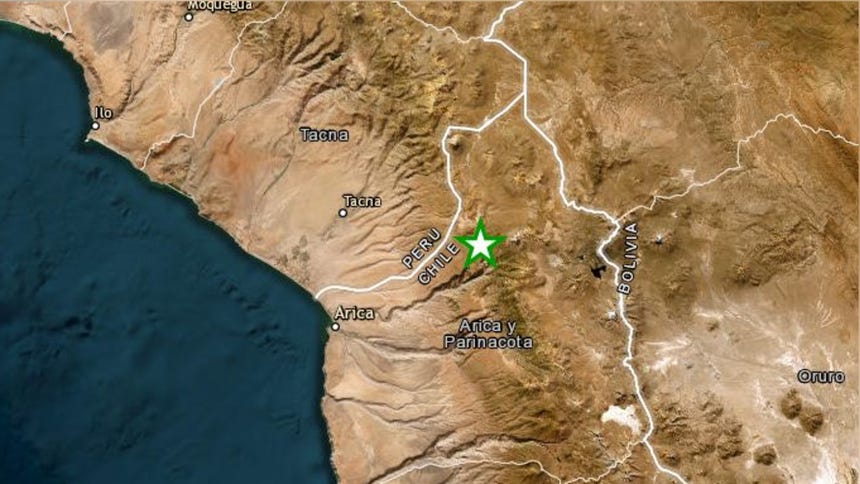 Un sismo de magnitud 4.0 remeció la región Tacna esta tarde