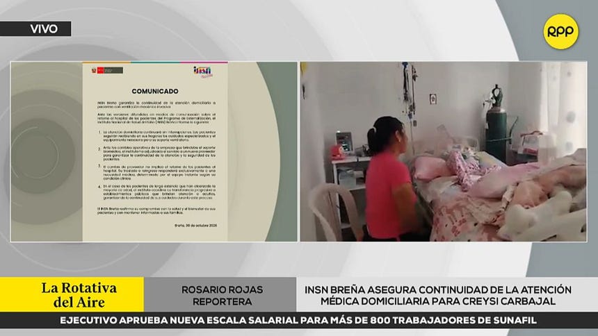 INSN Breña asegura continuidad de atención médica domiciliaria para joven con ventilación mecánica