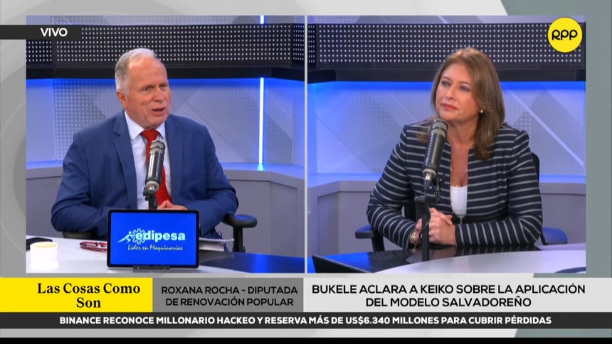Diputada Roxana Rocha dice que visita de Keiko Fujimori a El Salvador debe servir para replicar infraestructura carcelaria