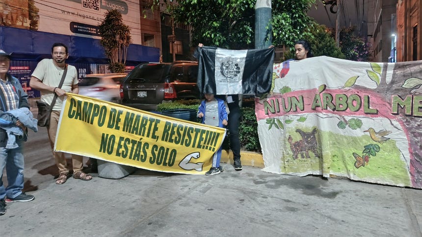 Jesús María: vecinos realizan plantón para denunciar tala de árboles en obra del Campo de Marte [VIDEO]