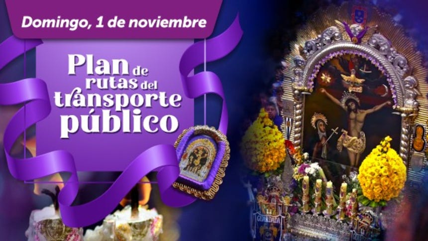 Señor de los Milagros: conoce los desvíos de los servicios de transporte durante el último recorrido del Cristo Moreno