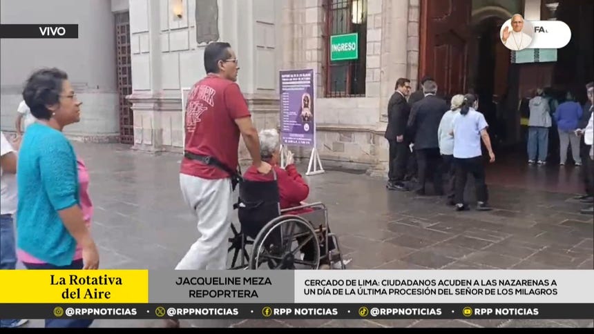 Cercado de Lima: ciudadanos acuden a Las Nazarenas a un día de la última procesión del Señor de los Milagros