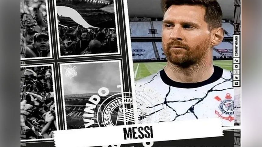 Hackers atacaron la web del Corinthians y anunciaron el fichaje de Lionel Messi