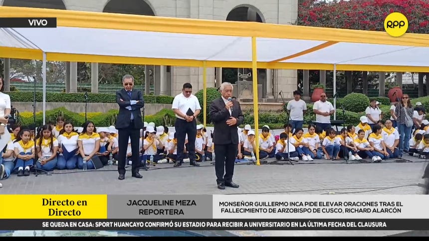 Monseñor Guillermo Inca pide elevar oraciones tras el fallecimiento de arzobispo de Cusco, Richard Alarcón
